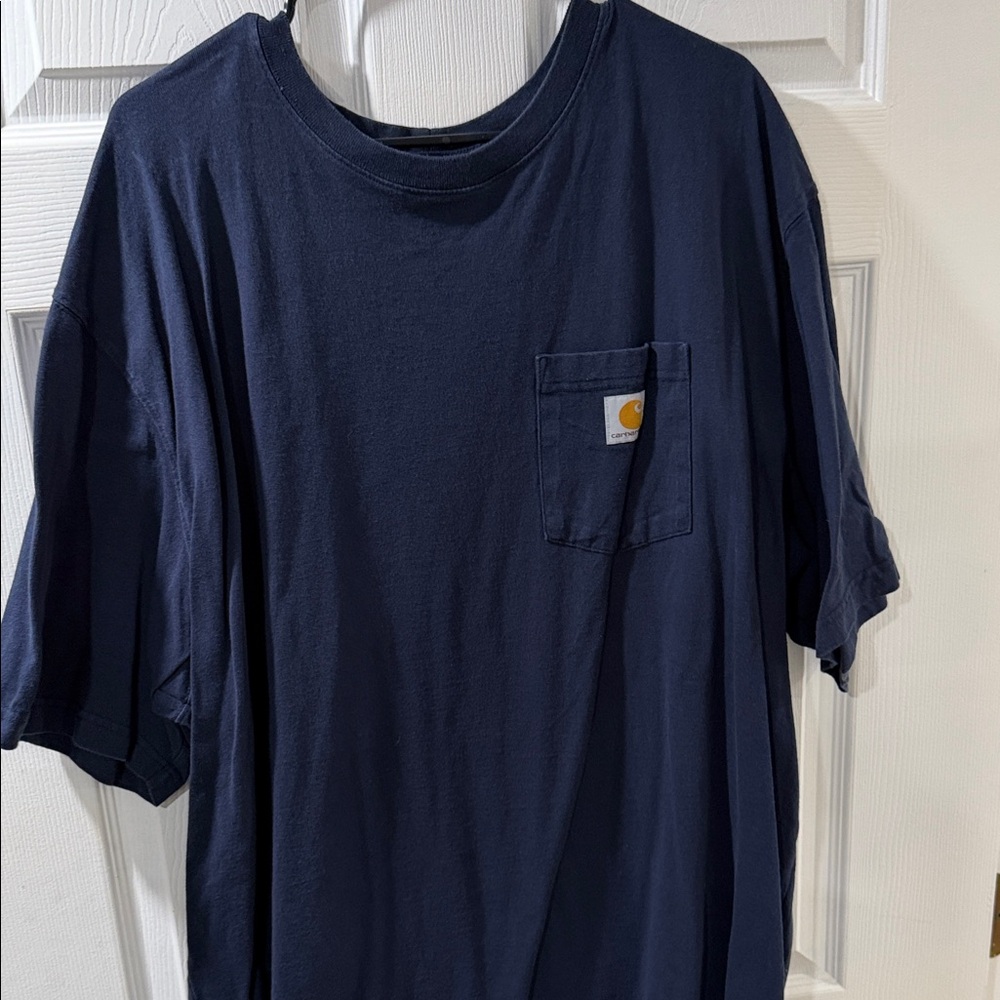 Carhartt Men's Dark Blue Short Sleeve Tee